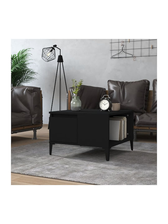 Metal Side Table Black L55xW55xH36.5cm