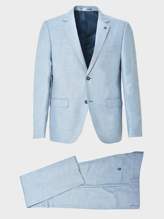 Leonardo Uomo Men's Suit Regular Fit Light Blue -7