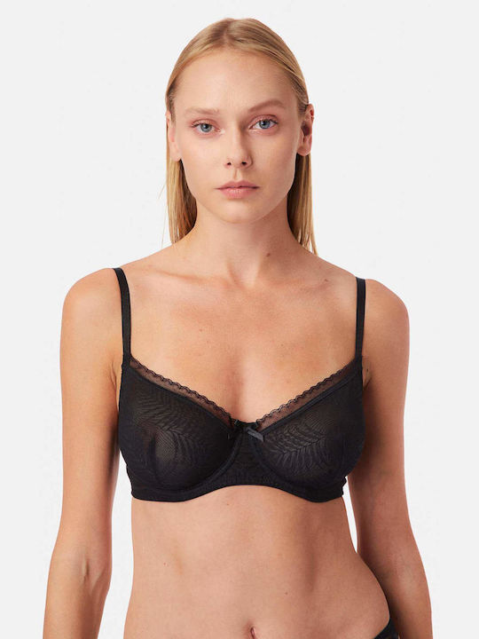 Minerva Bra Underwire Black