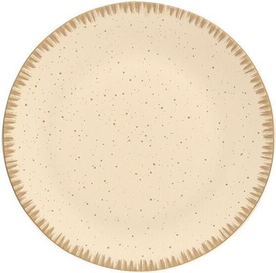 DOT Ammos Teller Wüste aus Porzellan Beige mit Durchmesser 20cm