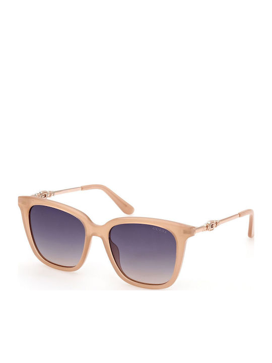 Guess Γυναικεία Γυαλιά Ηλίου Shiny Beige Ντεγκρ...