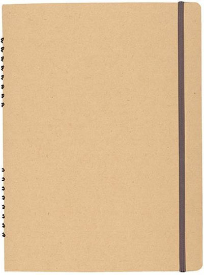 Next Spiral Hefte Geregelt A4 105 Blätter 3 Themen Beige 6Stück