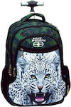 Back Me Up Jaguar School Bag Trolley Elementary, Elementary in White color