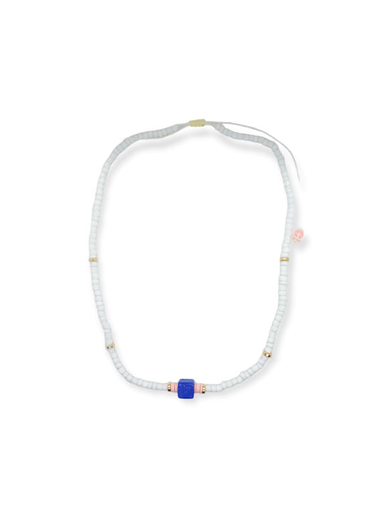 Women's necklace Ananna Cube Blue