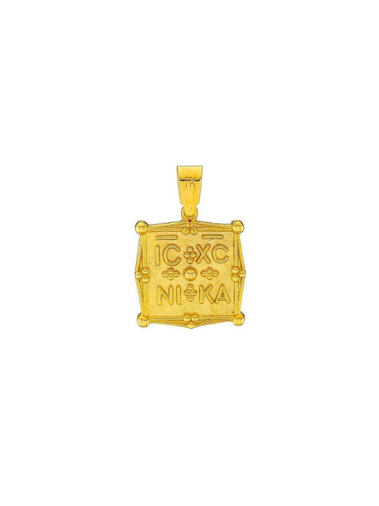 Gold amulet Constantine PAXR121 9 Carat