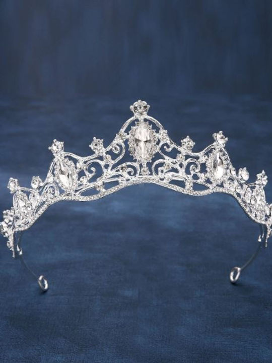 Bridal Hair Tiara with strass color silver 5728