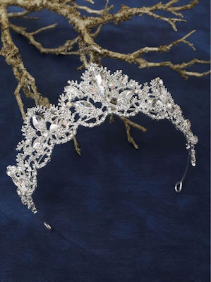 Bridal Hair Tiara with strass color silver 57554