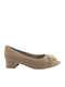 Peeptoe Pumps Beige