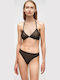 Karl Lagerfeld Women's Bralette Bra Black