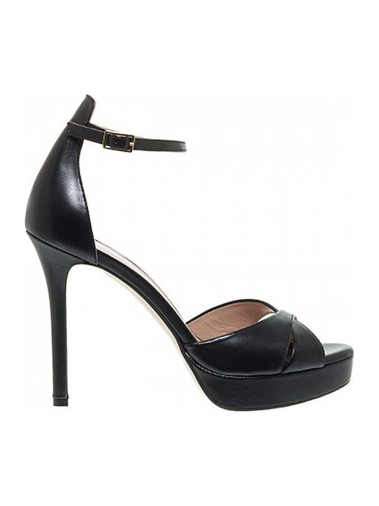 Mourtzi Leder Sandalen Schwarz