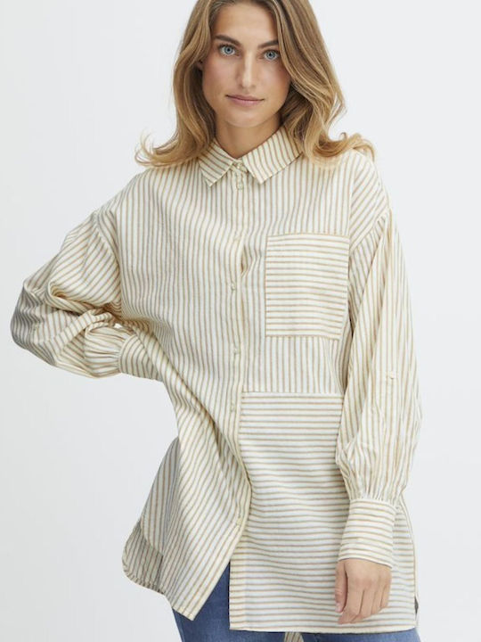 Women's long sleeve shirt in a comfortable fit-FRANSA - BEZ OPEN