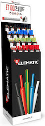 Elematic Heat-Shrink Tubing with Shrinkage Ratio 2:1 Green 12.7:6.4