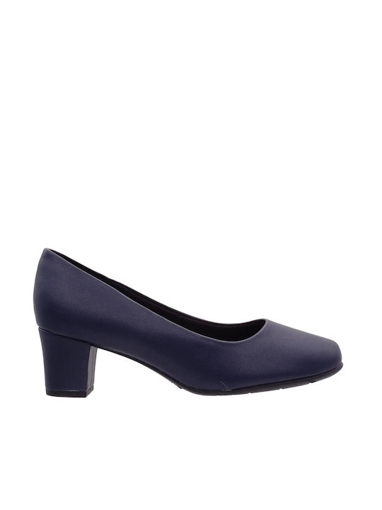 Piccadilly Anatomic Leather Navy Blue Heels