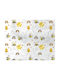 Dimcol Baby Sheet Cradle Cotton White-Yellow Yellow 80x110cm