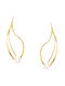 14K Gold pendant earrings with pearls