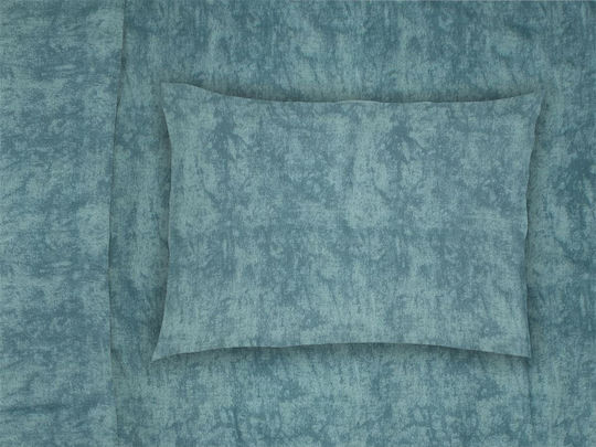 Dimcol Premium Shadow Pillowcase with Envelope Cover Petrol Blue 50x70cm.