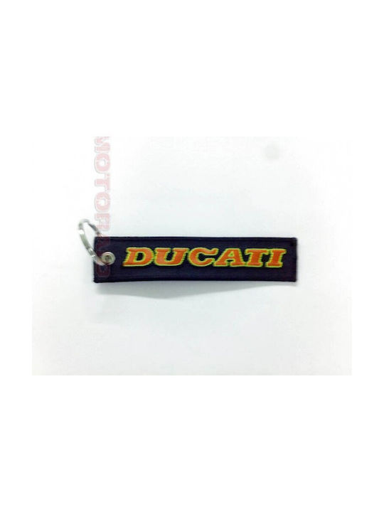 Μπρελόκ με λογότυπο Ducati μαύρο - κόκκινο