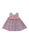 Rochie De Fete Fără Mâneci Floral Set Cu Chilot Roz