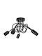 Orno Adviti Malaga Ceiling Mount Light Black with Socket E27