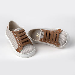 Ever Kid Baptism Leather Sneakers Tabac