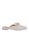 Flat Mules σε Λευκό Χρώμα