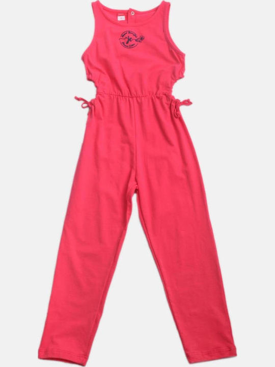 Kinder Overall Stoff Fuchsie