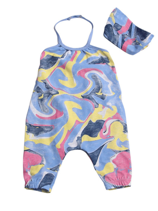 Kinder Overall Stoff Blau