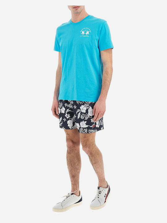 La Martina Herren Badebekleidung Shorts Blau Blumen