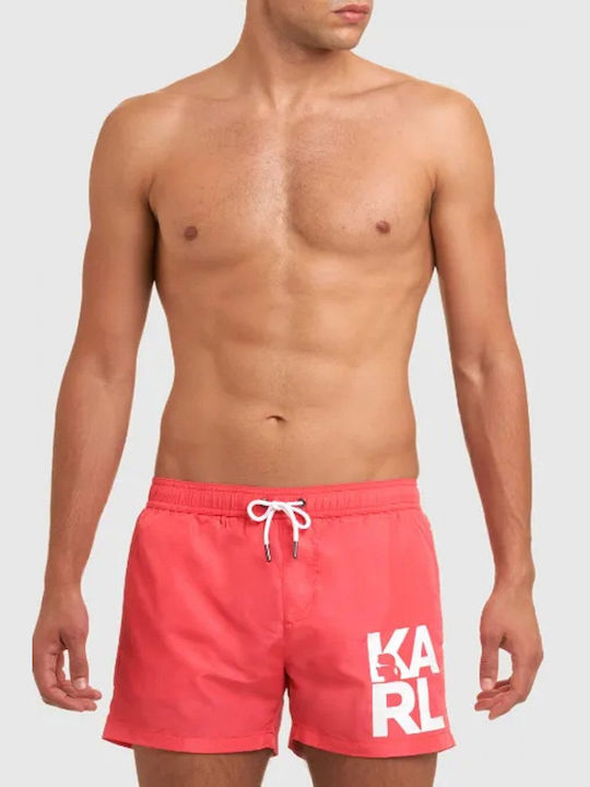 Karl Lagerfeld Costum de baie pentru bărbați Pantaloni scurți Roz