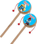 Wooden Drum with name Smurfs