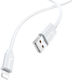 Borofone BX55 Harmony Regular USB-A la Cablu Lightning Alb 1m