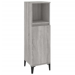 vidaXL Cabinet de coloană pentru baie Etaj M30xL30xH100cm Sonoma