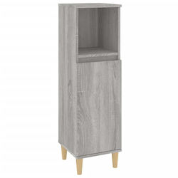 vidaXL Floor Bathroom Column Cabinet L30xD30xH100cm Sonoma