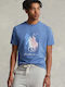 Ralph Lauren T-shirt Bărbătesc cu Mânecă Scurtă Grey Blue