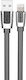 Moxom Flat USB-A to Lightning Cable Μαύρο 1m (MX-CB78)
