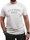 Rebase 231.RTS.028 Ανδρικό T-shirt Λευκό με Στάμπα