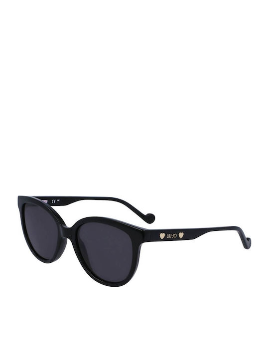 Liu Jo Women's Sunglasses with Black Plastic Frame and Black Lens