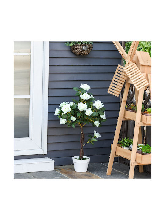 Artificial Plant in Pot Black 90cm Outsunny