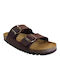 Scholl Julien Men's Leather Sandals Brown