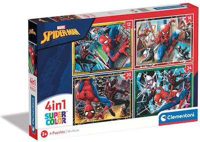 Kids Puzzle Supercolor - Spiderman for 3++ Years 72pcs Clementoni