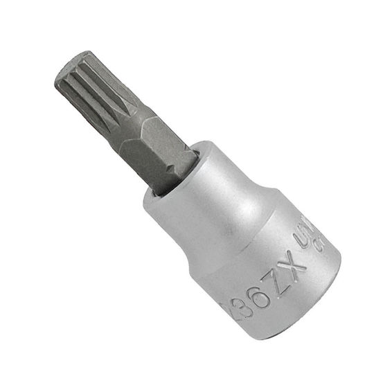 Unior Bit-Stecknuss mit Spline-Bit und Antriebsvierkant 3/8'' Größe M8 1Stück