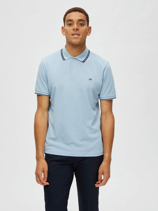 Selected Men's Short Sleeve Blouse Polo Skyway