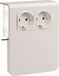 Hager Power Socket White