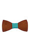 JFashion Kids' Wooden Bow Tie Light Blue