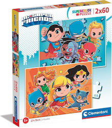 Puzzle pentru Copii Supercolor - Super Friends pentru 5++ Ani 120buc Clementoni