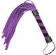 Naughty Toys Μαστίγιο Bdsm Leather Whip 36cm σε Μωβ Χρώμα