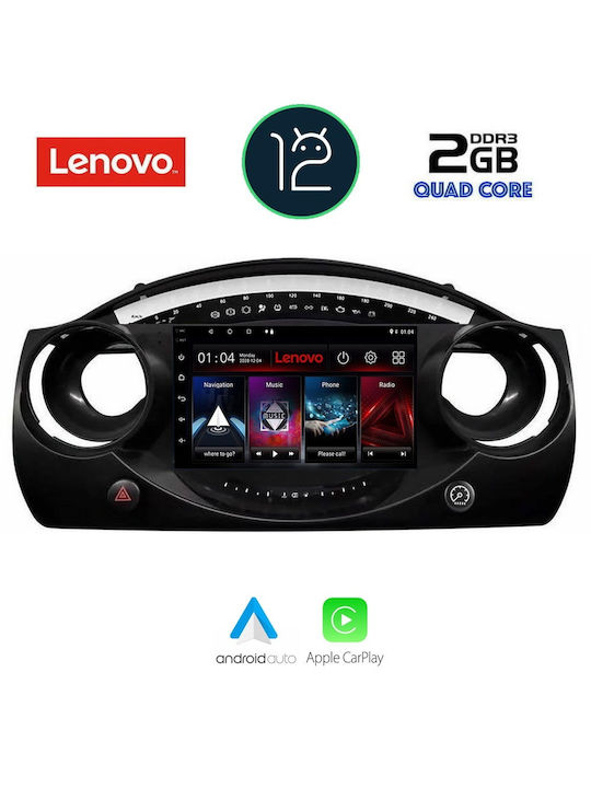 Lenovo Car-Audiosystem für Mini Kooper Audi A7 (Bluetooth/USB/AUX/WiFi/GPS/Apple-Carplay/Android-Auto) mit Touchscreen 9"