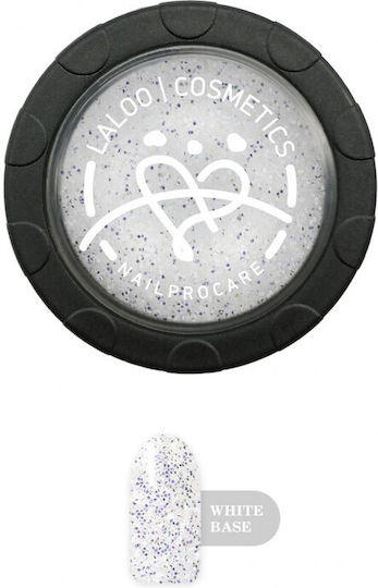Laloo Cosmetics No.6 Glitzer für Nägel in Weiß Farbe 1Stück