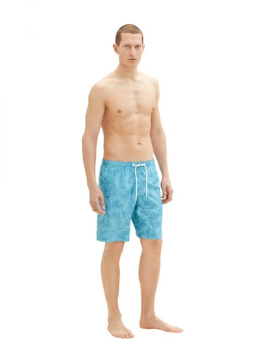 Tom Tailor Men's Swimwear Bermuda Blue with Pat...