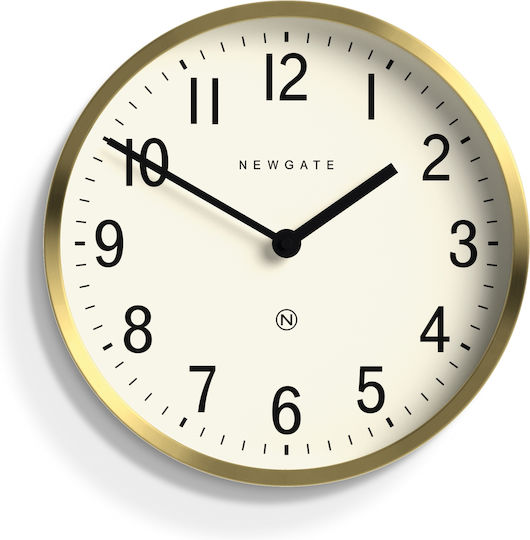 Newgate Leise Wanduhr Metallisch Gold Ø30cm